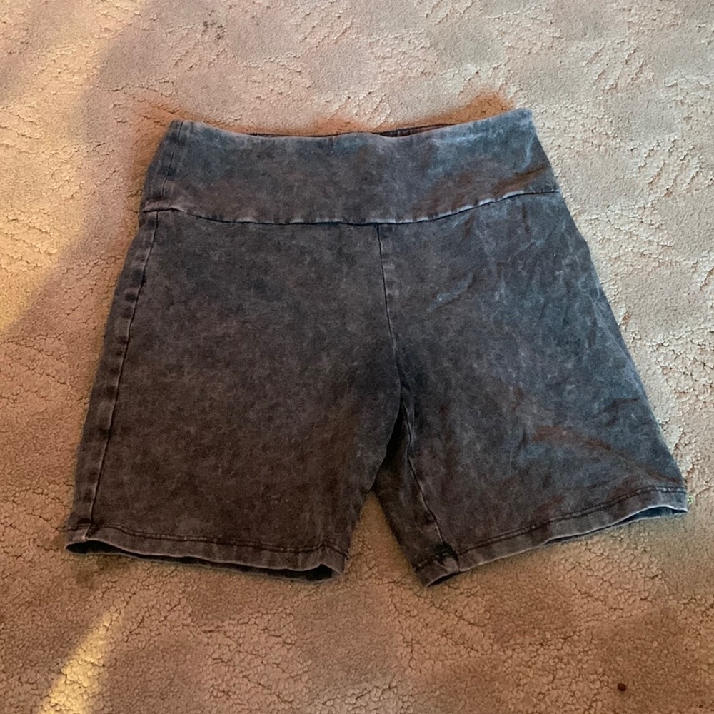 Kids marble biker shorts